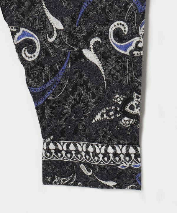 Paisly Printed Shirt Tops by AMINA - Ametsuchi