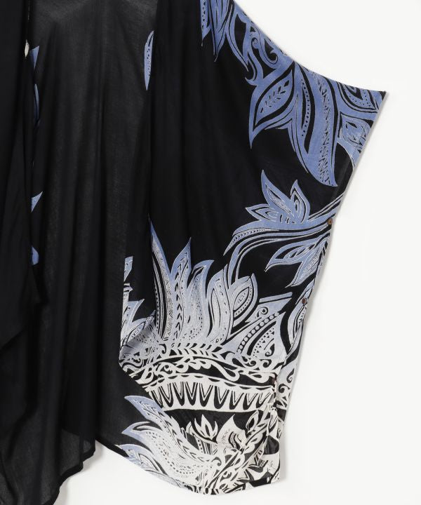 UV Protection Tribal Feather Print Scarf with Pouch Scarves by AMINA - Ametsuchi