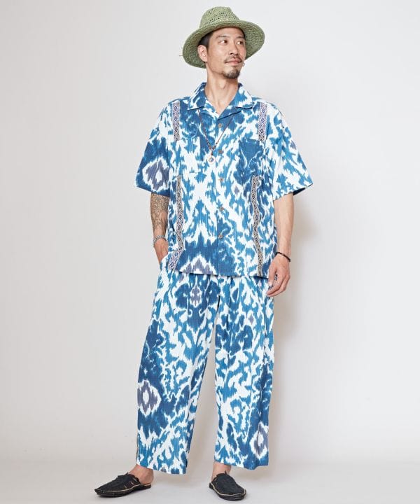 Ikat Pattern Effortless Pants