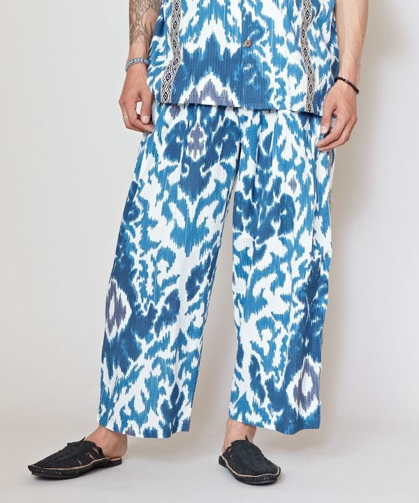 Ikat Pattern Effortless Pants