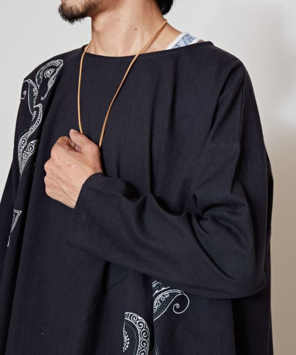 Henna Embroidered Cotton Top