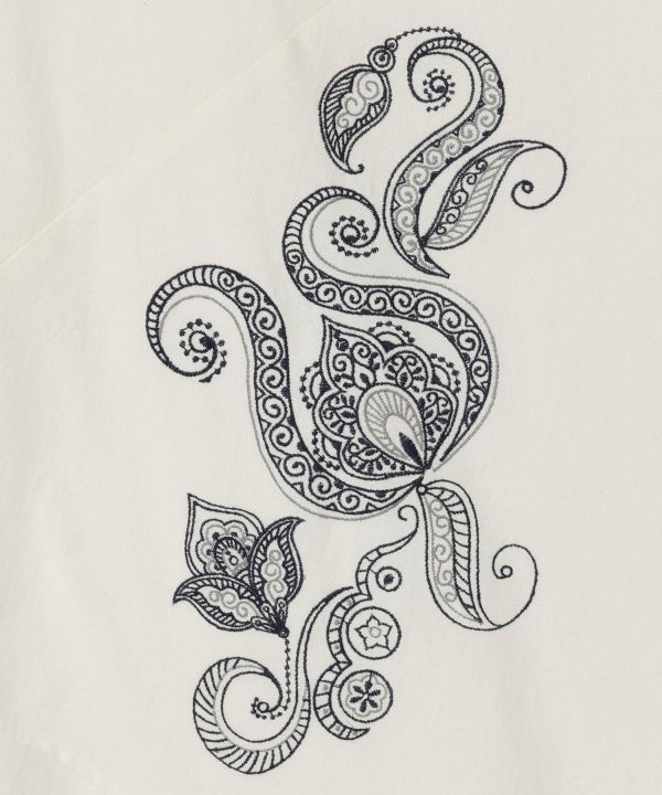 Henna Embroidered Cotton Top