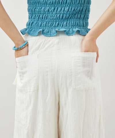 Lace Patchwork Wide Leg Pants