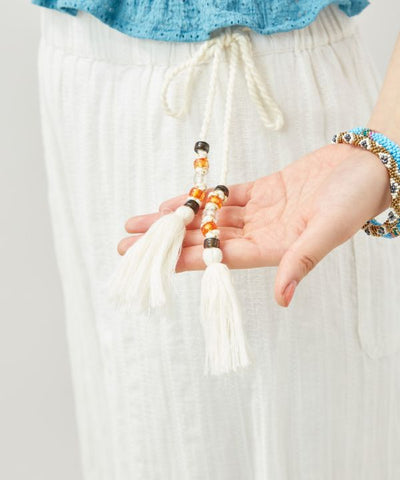 Lace Patchwork Wide Leg Pants