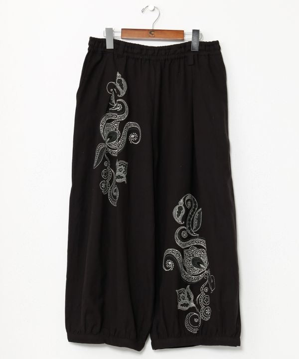 Henna Embroidered Balloon Pants Pants & Shorts by AMINA - Ametsuchi
