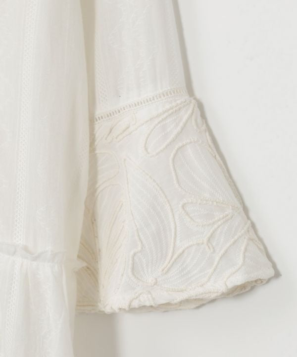 Tiered Tunic Dress with Bell Sleeve