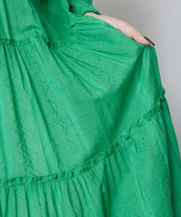 Tiered Tunic Dress with Bell Sleeve