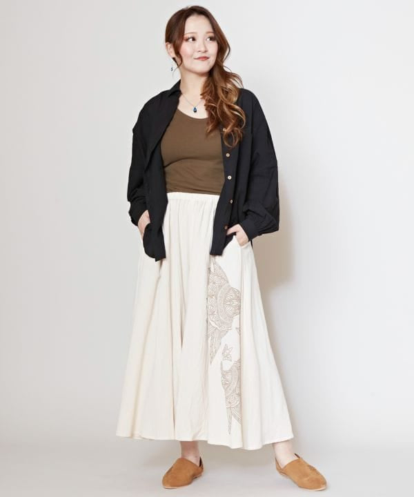 Linen Blend Bohemian Shirt