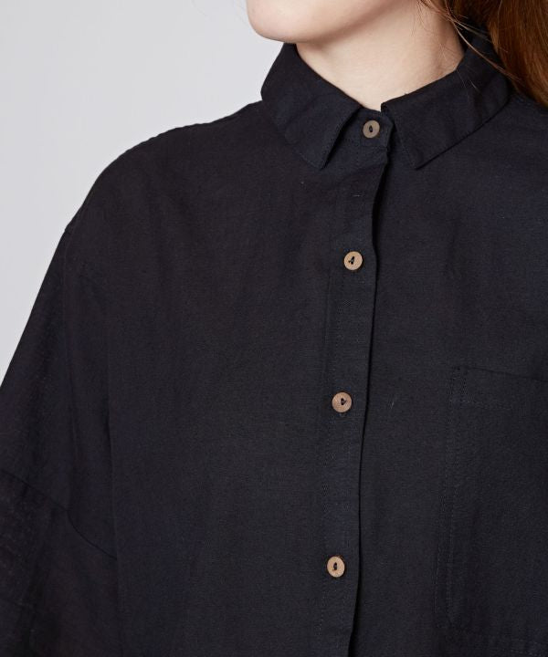 Linen Blend Bohemian Shirt