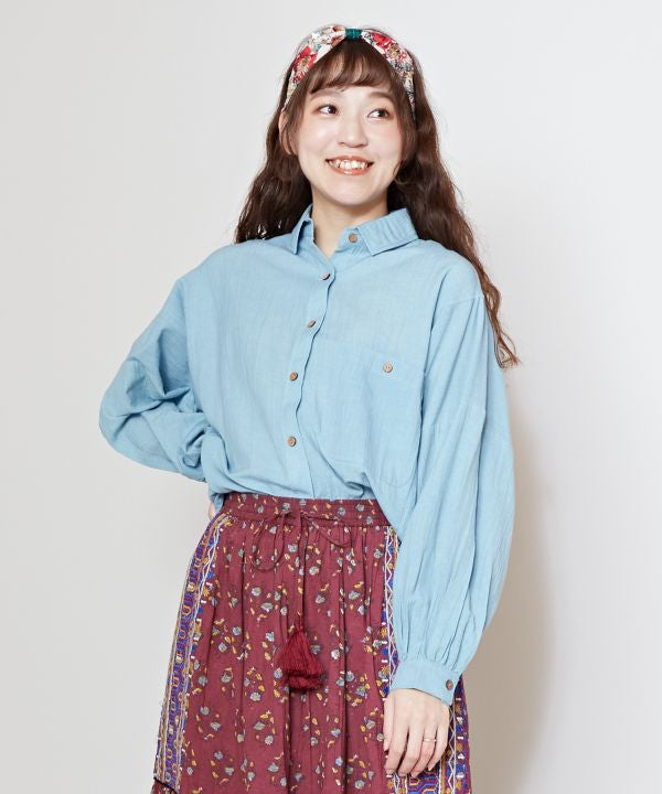 Linen Blend Bohemian Shirt