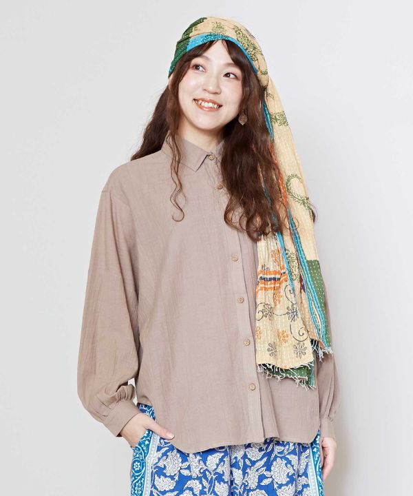 Linen Blend Bohemian Shirt