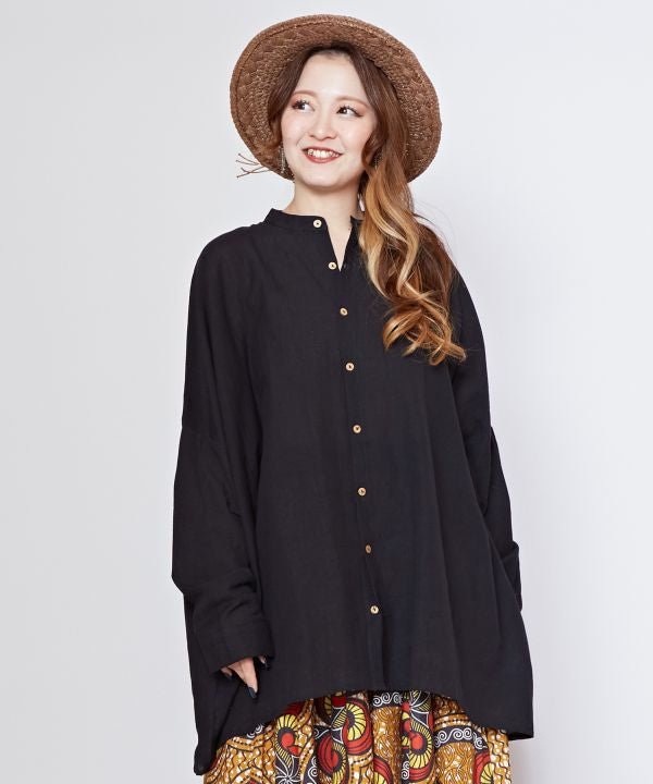Linen Blend Bohemian Shirt