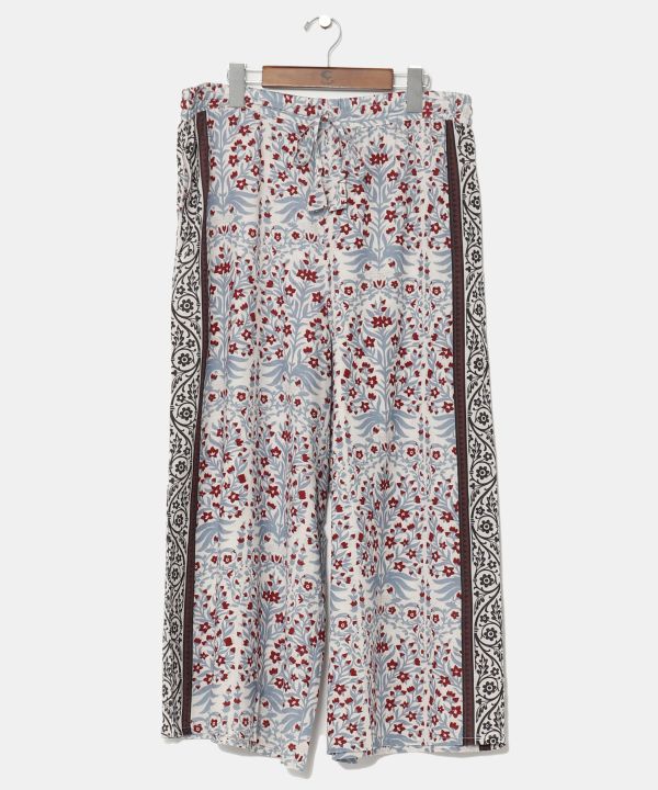 Floral Print Wide Leg Pants