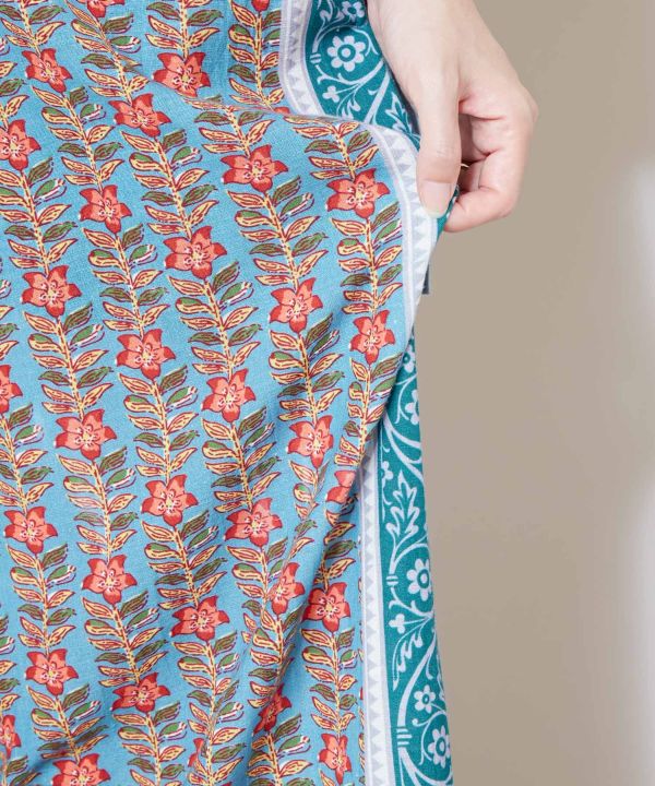 Floral Print Wide Leg Pants