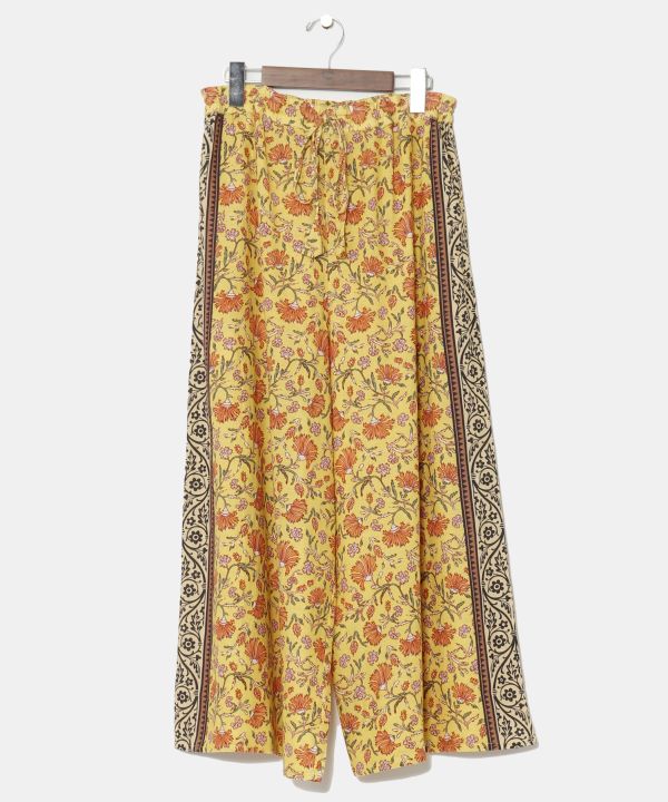 Floral Print Wide Leg Pants