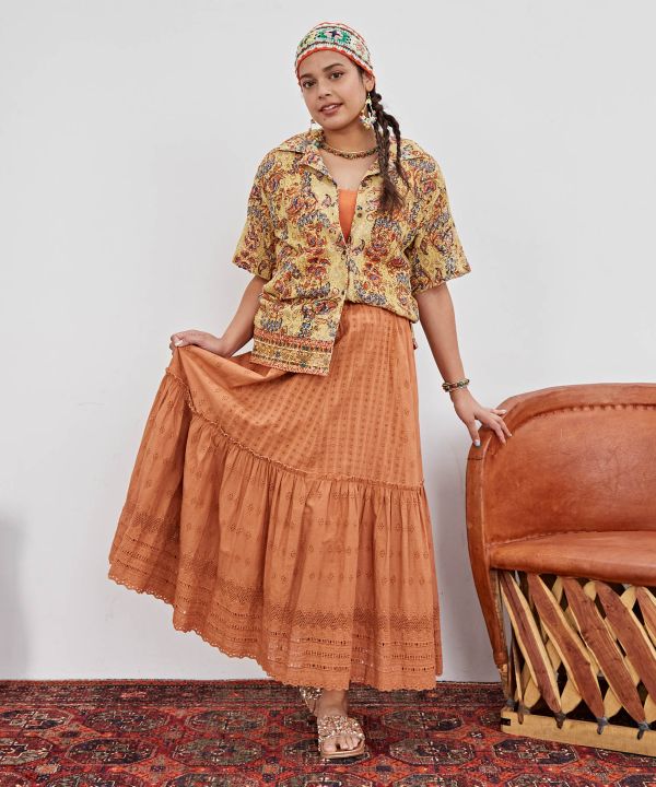 Schiffli Embroidery Skirt