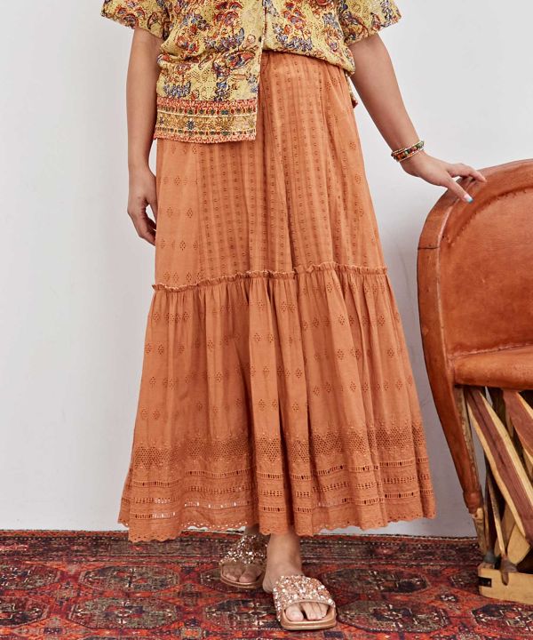 Schiffli Embroidery Skirt