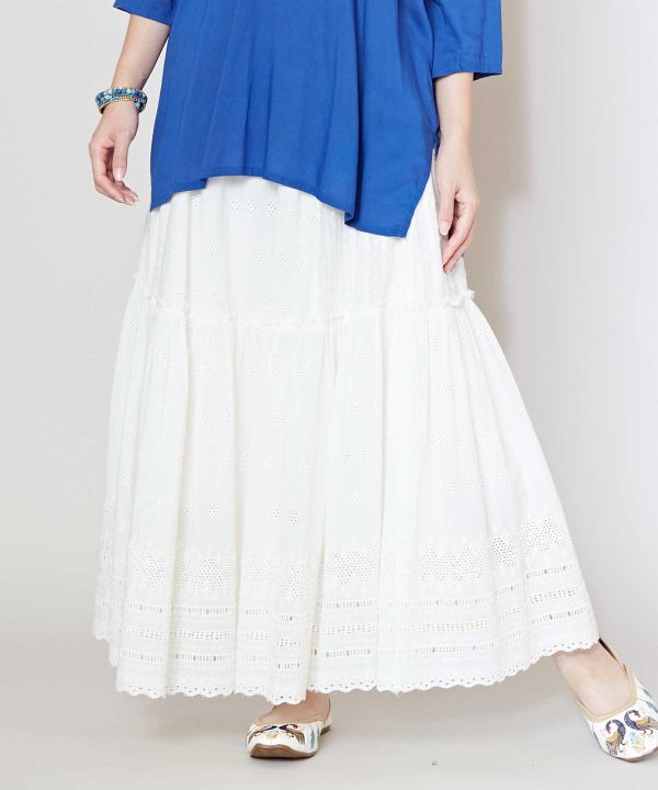 Schiffli Embroidery Skirt