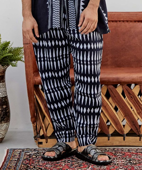 Men's Geometric Patterned Pants