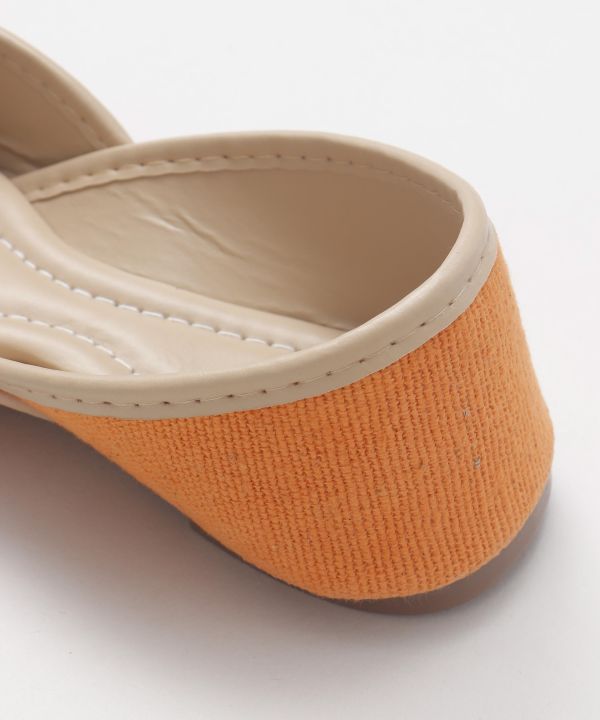 Botanical Embroidery Jutti Flats