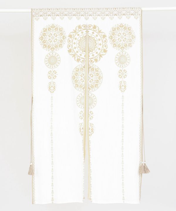 Layered Cotton Mandala Noren Curtain - 150 x 86cm