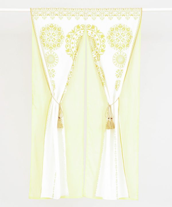 Layered Cotton Mandala Noren Curtain - 150 x 86cm