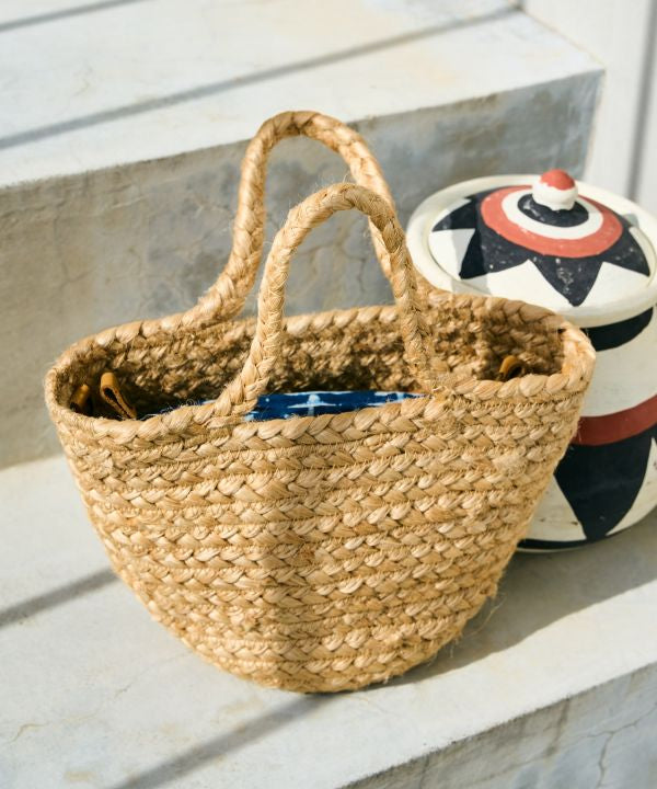 Jute Handbag & Pouch Set