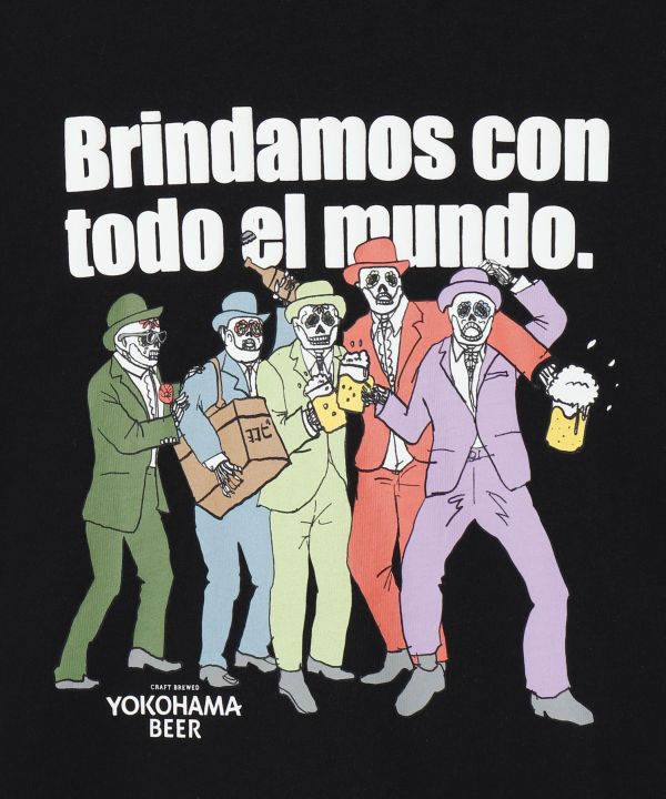 YOKOHAMA BEER x grn x Amina Kanpai T-Shirt