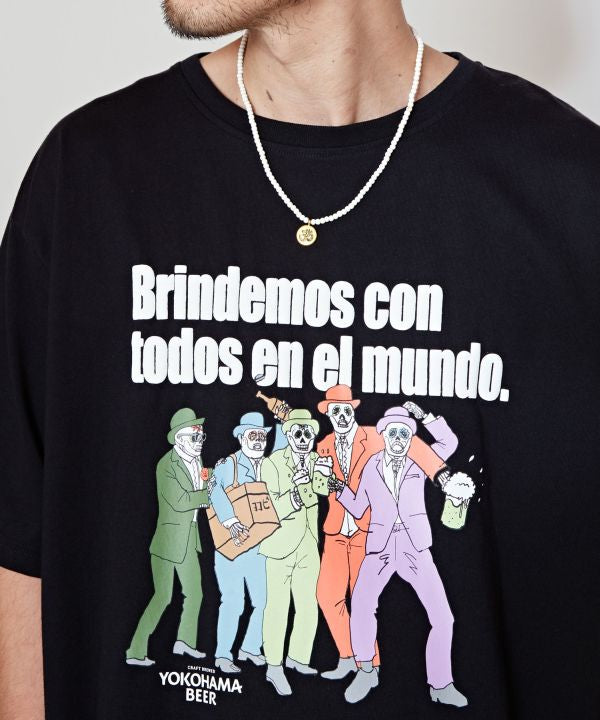 YOKOHAMA BEER x grn x Amina Kanpai T-Shirt