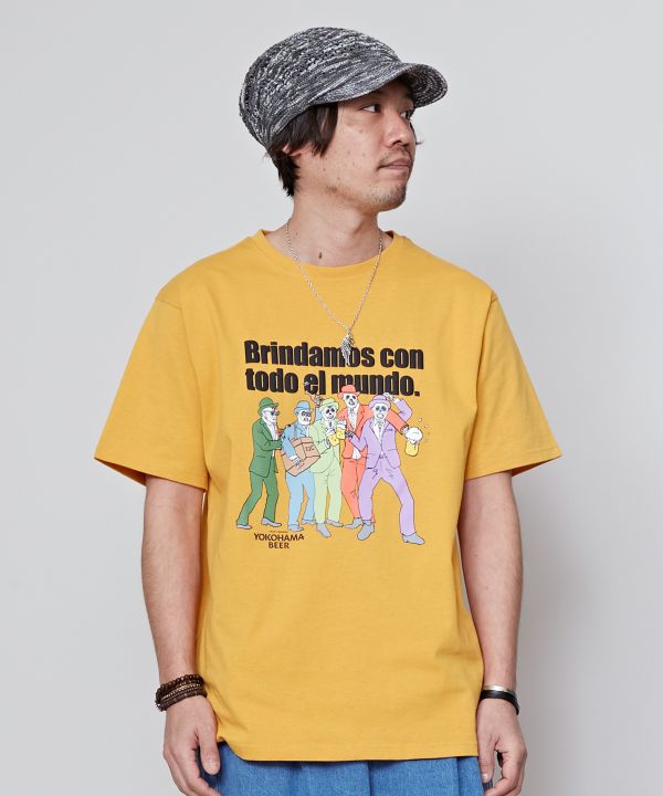 YOKOHAMA BEER x grn x Amina Kanpai T-Shirt