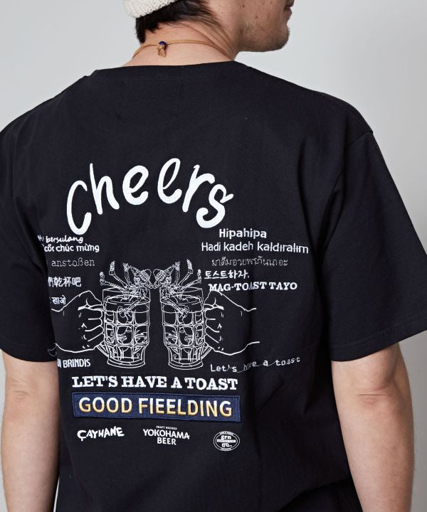YOKOHAMA BEER x grn x Amina Cheers T-Shirt
