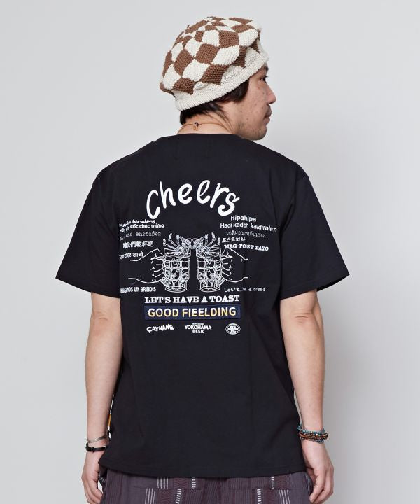 YOKOHAMA BEER x grn x Amina Cheers T-Shirt