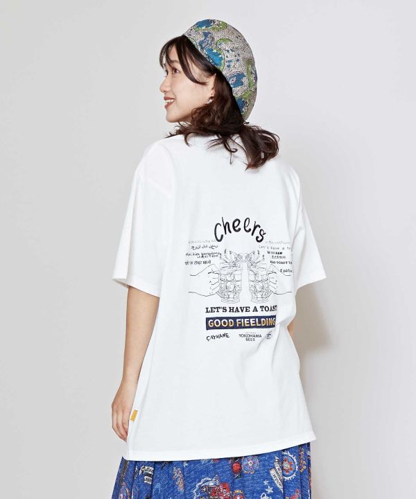 YOKOHAMA BEER x grn x Amina Cheers T-Shirt