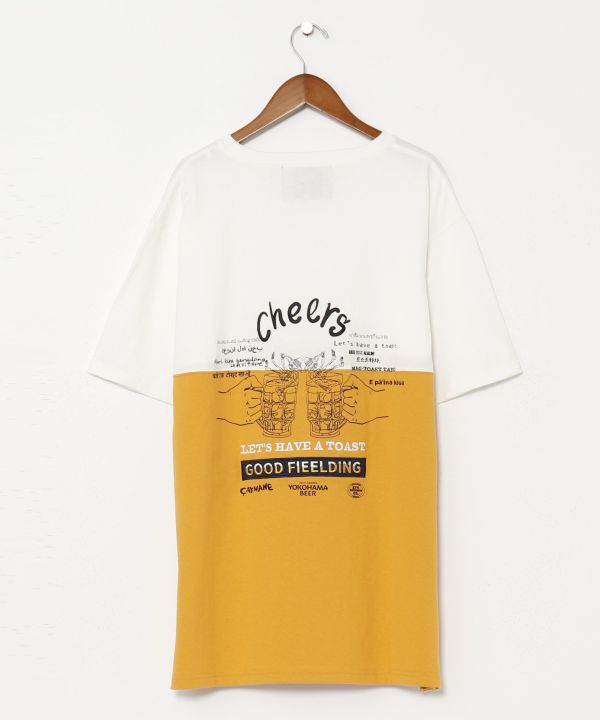 YOKOHAMA BEER x grn x Amina Cheers T-Shirt