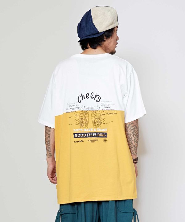 YOKOHAMA BEER x grn x Amina Cheers T-Shirt