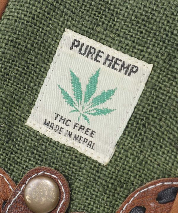 Hemp x Vintage Leather Wallet