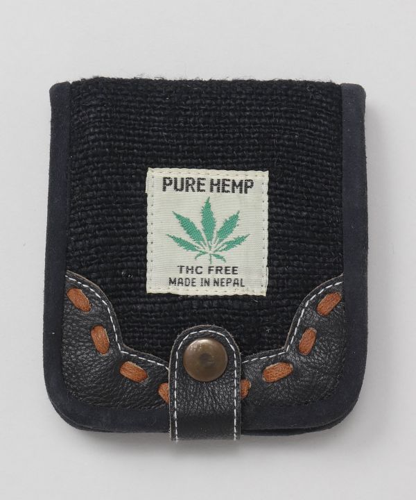 Hemp x Vintage Leather Wallet