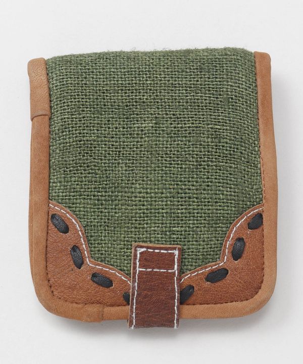 Hemp x Vintage Leather Wallet