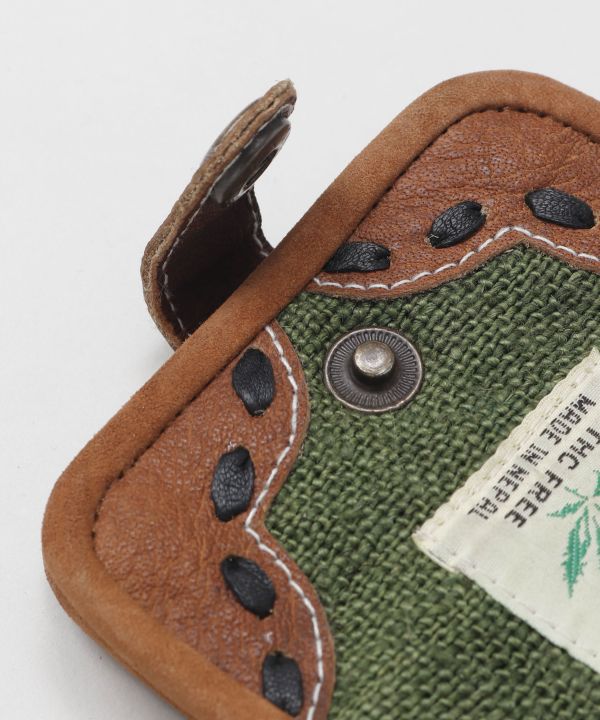 Hemp x Vintage Leather Wallet