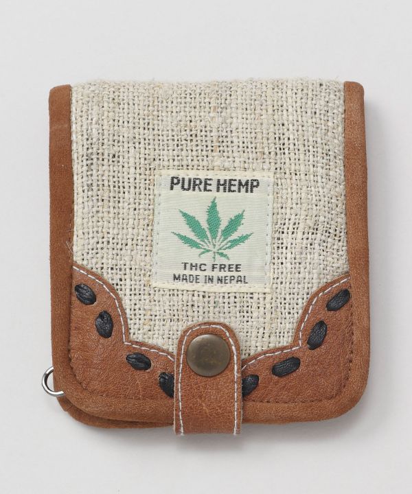 Hemp x Vintage Leather Wallet