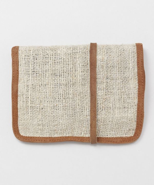 Hemp x Vintage Leather Pouch