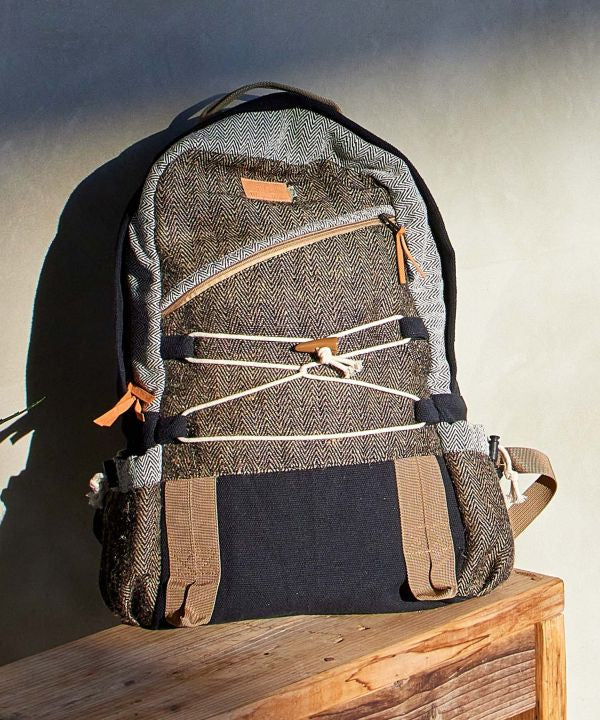 Jute Blend Daypack Bags & Purses by AMINA - Ametsuchi