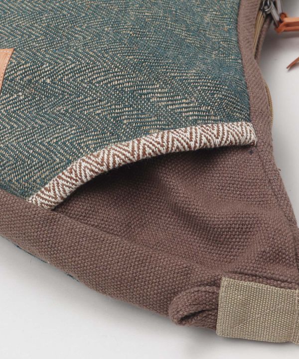 Jute Blend Round Shoulder Bag