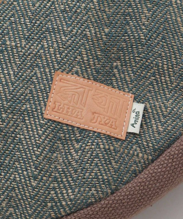 Jute Blend Round Shoulder Bag