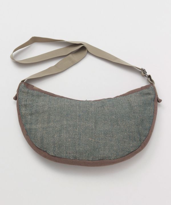 Jute Blend Round Shoulder Bag