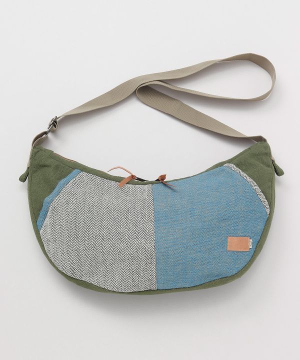 Jute Blend Round Shoulder Bag