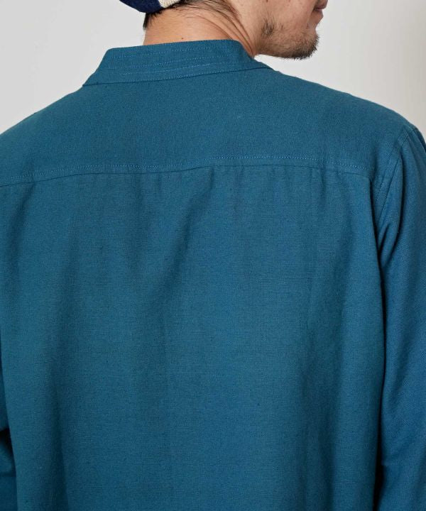 Nepalese Cotton Stand Collar Shirt - M