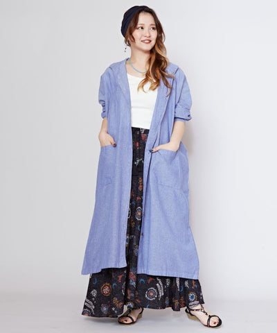 Nepalese Cotton Dolman Sleeve Shirt Dress