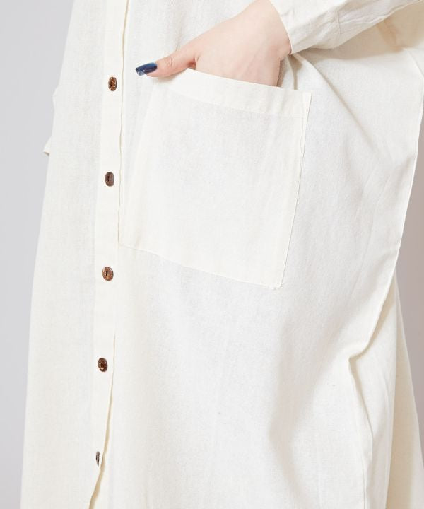 Nepalese Cotton Dolman Sleeve Shirt Dress