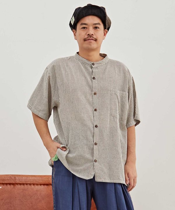 Nepalese Cotton Striped Shirt